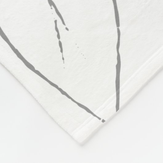 Ferret Floral  Print Fleece Deken (Hoek)