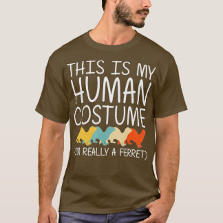 Ferret Halloween Human Costume Weasel Pet Easy T-shirt