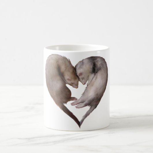 Ferret Heart Mok (Center)