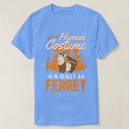 Ferret Human Costume Halloween Ferret 1 T-shirt (Design voorkant)