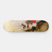 Ferret in Santa Hat Persoonlijk Skateboard (Horizontaal)