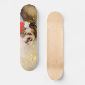 Ferret in Santa Hat Persoonlijk Skateboard (Voorkant)