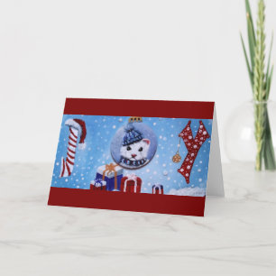 Ferret JOY Blank opvouwbare kerst Kaarten