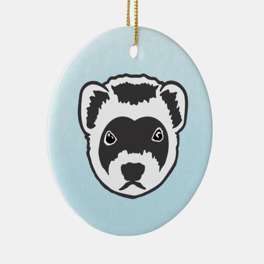 Ferret Keramisch Ornament (Rechts)