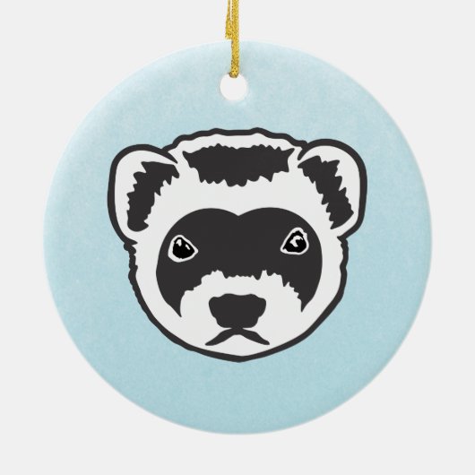 Ferret Keramisch Ornament (Achterkant)