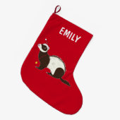 Ferret kerstnaam  grote kerstsok (Voorkant (Hangend))