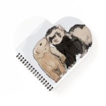 "Ferret Kisses" Hart Notitieboek