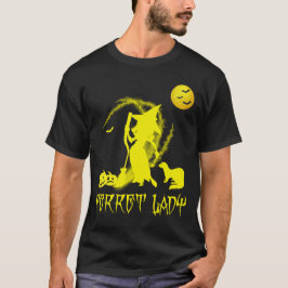 ferret lady witch t-shirt