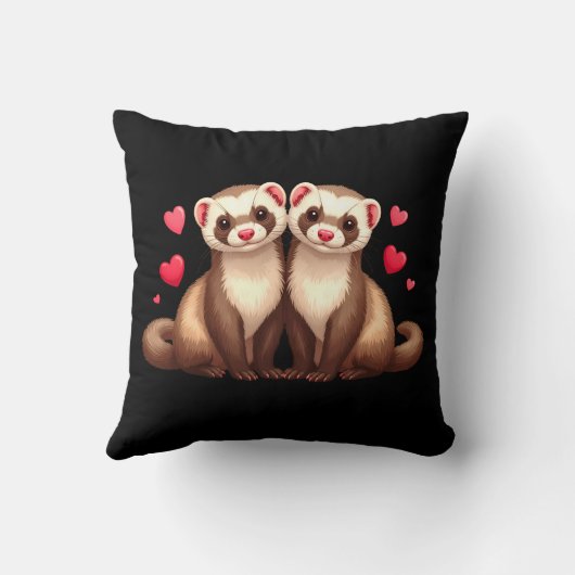 Ferret Love Kussen (Achterkant)