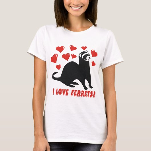 Ferret Love T-shirt (Voorkant)