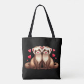 Ferret Love Tote Bag (Achterkant)