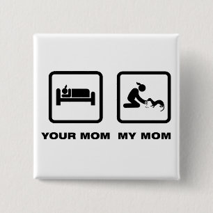 Ferret Lover Vierkante Button 5,1 Cm