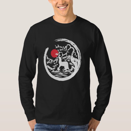 Ferret Ma Dad Mustela Nigripes_4 T-shirt (Voorkant)