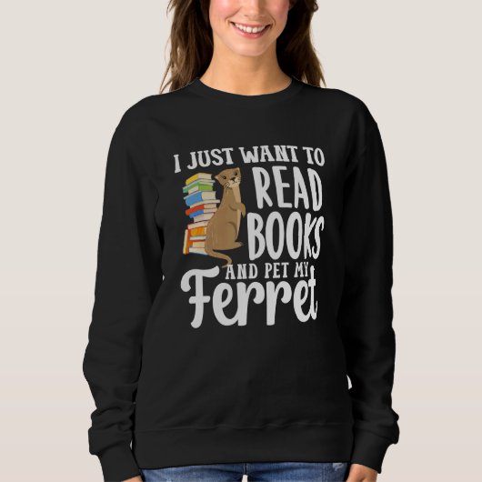Ferret Ma Read Books Trui (Voorkant)