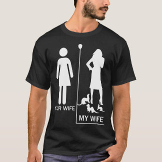 ferret minnaar mijn vrouw t-shirt