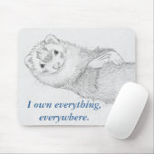 Ferret Mousepad - Pandora Owns Muismat (Met muis)