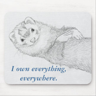 Ferret Mousepad - Pandora Owns Muismat