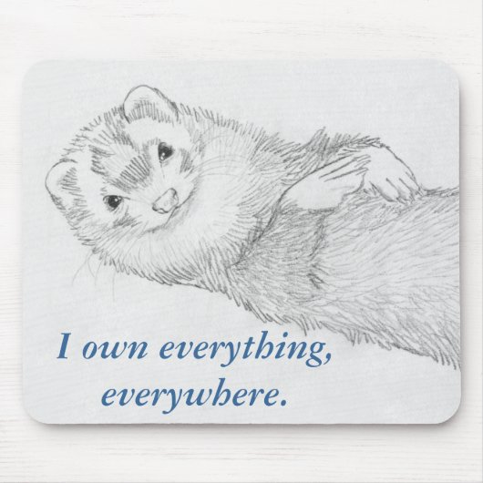 Ferret Mousepad - Pandora Owns Muismat (Voorkant)