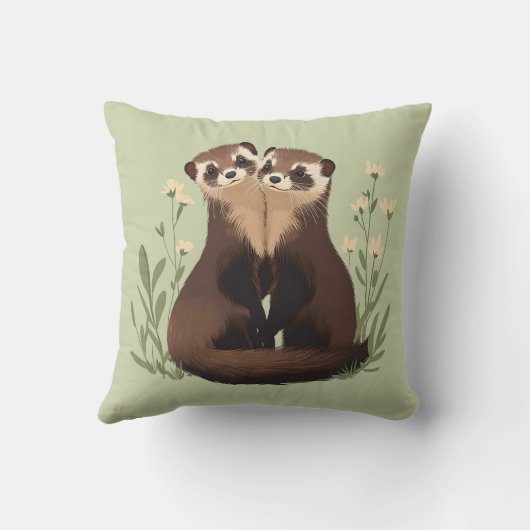 Ferret Pals Kussen (Achterkant)