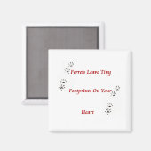 Ferret Pawprints magneet (Voorkant / Achterkant)