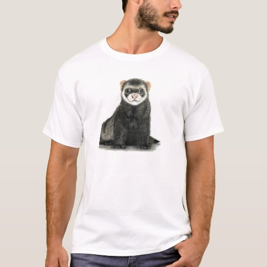 Ferret plezier! t-shirt (Voorkant)