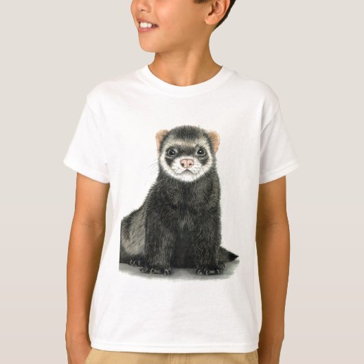 Ferret plezier! t-shirt (Voorkant)