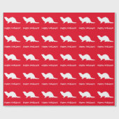 Ferret Prettige feestdagen Cadeaupapier (Vlak)