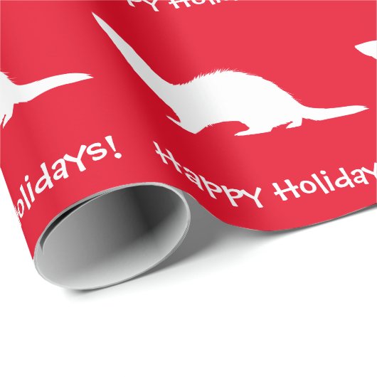 Ferret Prettige feestdagen Cadeaupapier (Rol Hoek)