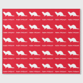 Ferret Prettige feestdagen Cadeaupapier (Vlak)