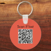 Ferret QR-code Music Lover Sleutelhanger (Achterkant)