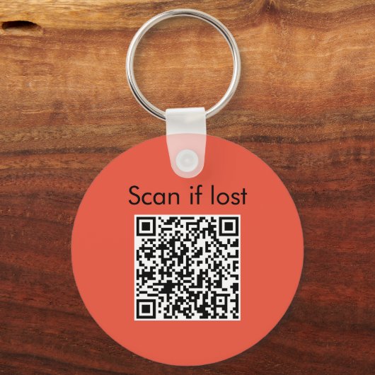 Ferret QR-code Music Lover Sleutelhanger (Achterkant)