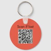 Ferret QR-code Music Lover Sleutelhanger (Achterkant)