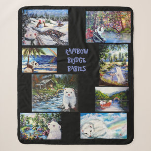 ferret rainbow bridge sherpa blanket deken