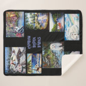 ferret rainbow bridge sherpa blanket deken (Voorkant (horizontaal))