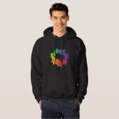 Ferret Retro Style Silhouette Hoodie (Voorkant volledig)