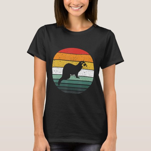 Ferret Retro T-shirt (Voorkant)