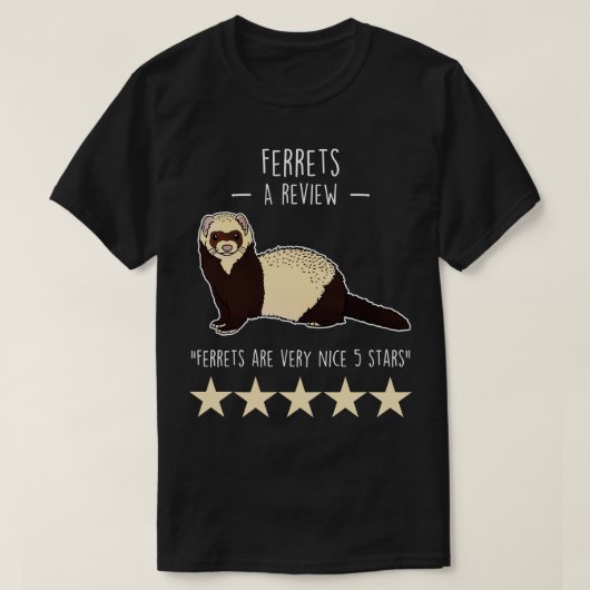 Ferret Review T-shirt (Design voorkant)