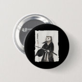 Ferret Samurai Janpanese Warrior Art Anime Ronde Button 5,7 Cm (Voorkant /achterkant)