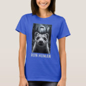Ferret Selfie UFO Leuke Eigenzinnige Kunst T-shirt (Voorkant)