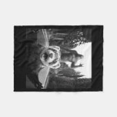 Ferret Selfie With Bigfoot Funny For Men Women Kid Fleece Deken (Voorkant (Horizontaal))