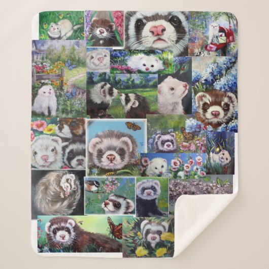 FERRET Sherpa Blanket Sherpa Deken (Voorkant)