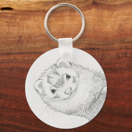 Ferret Sleutelhanger - Pandora (Voorkant)