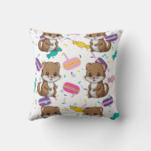 Ferret Snoepjes Print Kussen (Achterkant)