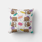 Ferret Snoepjes Print Kussen (Voorkant)