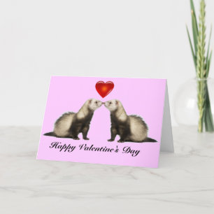 Ferret Valentijn kaart