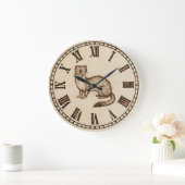 Ferret Wall Clock - Playful Charm & Warmth Grote Klok (Huis)