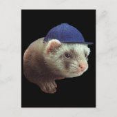 Ferret Wearing Pet Briefkaart (Voorkant)