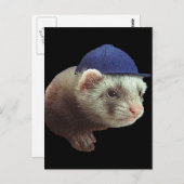 Ferret Wearing Pet Briefkaart (Voorkant / Achterkant)