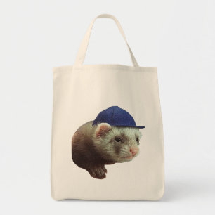 Ferret Wearing Pet Canvas tas