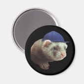 Ferret Wearing Pet Magnet (Voorkant / Achterkant)